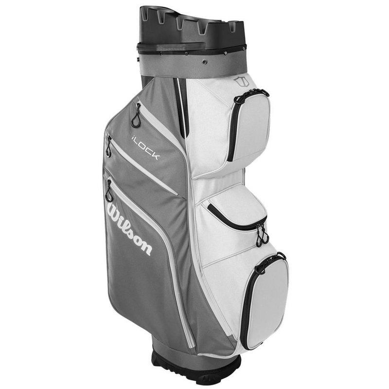 Wilson I Lock cart bag, grå/vit/svart