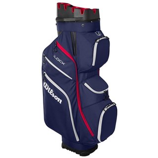 Wilson I Lock cart bag, navy/white/red