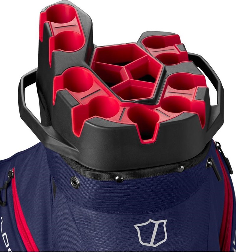 Wilson I Lock cart bag, navy/white/red