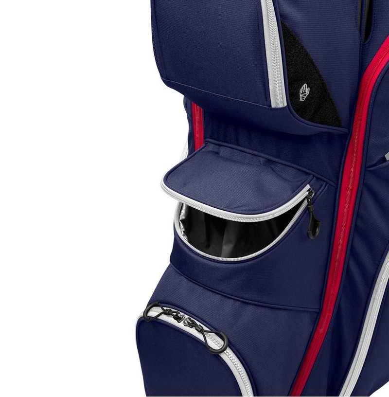 Wilson I Lock cart bag, navy/white/red