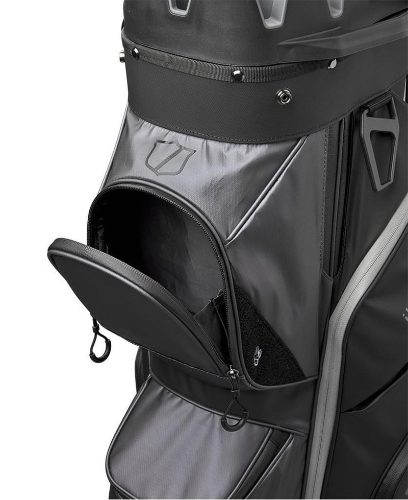 Wilson I Lock cart bag, svart/grå