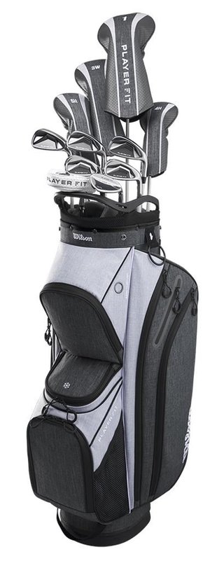 Wilson Player Fit Premium dam golfset, grafit + cart bag