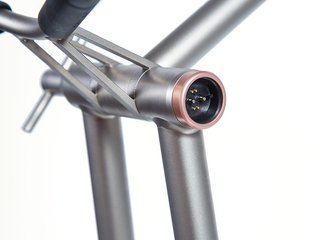JuCad Phantom Titan Rose 2.0 elektrisk trolley + bärbag, titanium