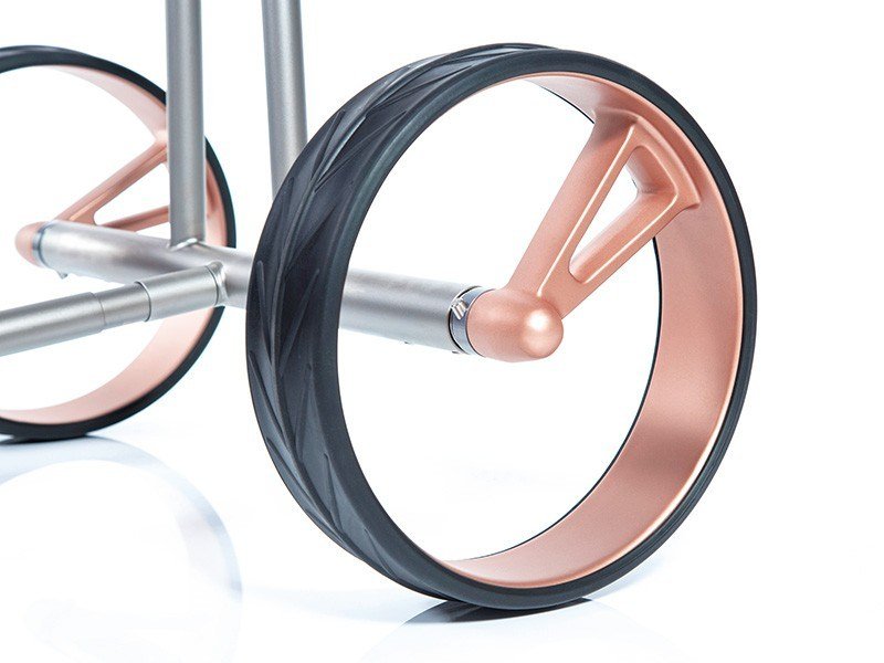 JuCad Phantom Titan Rose 2.0 elektrisk trolley + bärbag, titanium