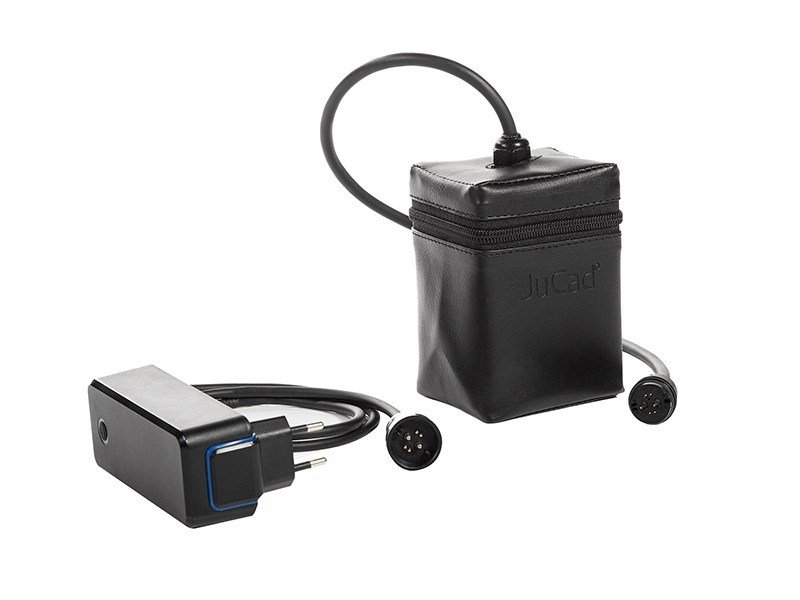 JuCad Phantom Titan Rose 2.0 elektrisk trolley + bärbag, titanium