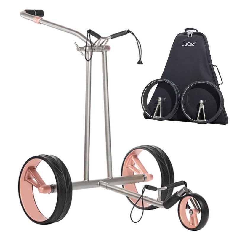 JuCad Phantom Titan Rose 2.0 elektrisk trolley + bärbag, titanium