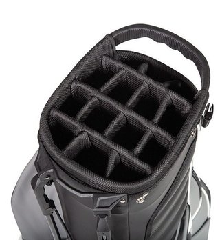 JuCad 2in1 FIirst Class stand bag, svart/grå/vit
