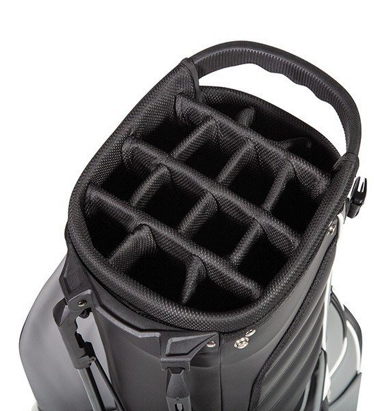 JuCad 2in1 FIirst Class stand bag, svart/grå/vit