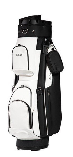 JuCad First Class Revolution cart bag, svart/vit
