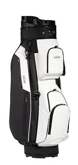 JuCad First Class Revolution cart bag, svart/vit
