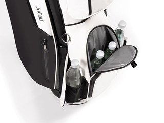 JuCad First Class Revolution cart bag, svart/vit