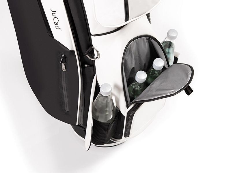 JuCad First Class Revolution cart bag, svart/vit