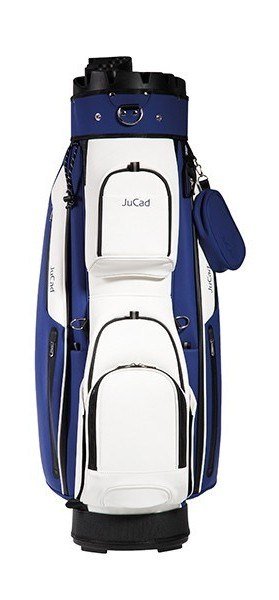 JuCad First Class Revolution cart bag, royal blue/white