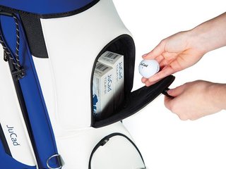 JuCad First Class Revolution cart bag, royal blue/white