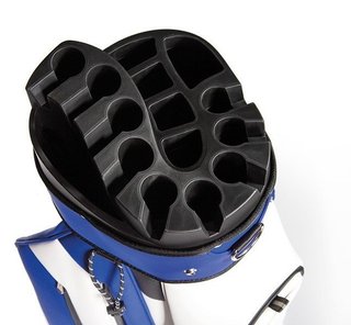 JuCad First Class Revolution cart bag, royal blue/white