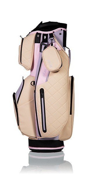 JuCad First Class cart bag, beige/lilac/pink