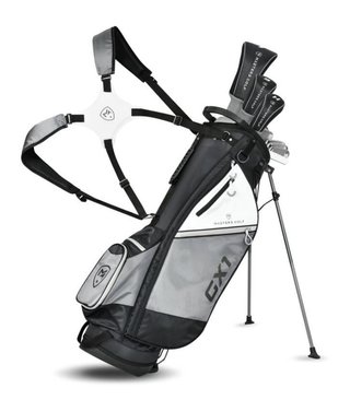 Masters GX1 Gts herr golfset, grafit, + stand bag, svart/grå/vit