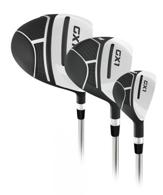 Masters GX1 Gts herr golfset, grafit, + stand bag, svart/grå/vit