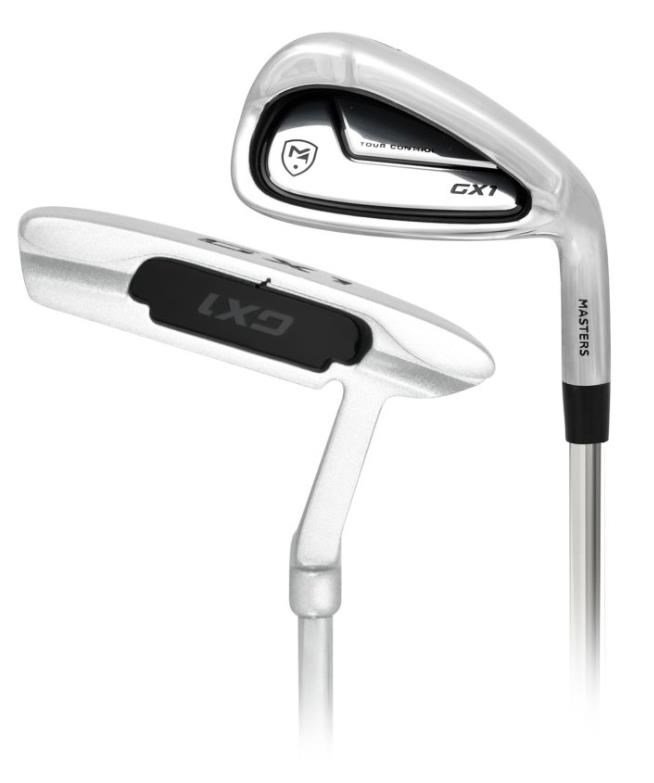 Masters GX1 Gts herr golfset, grafit, + stand bag, svart/grå/vit