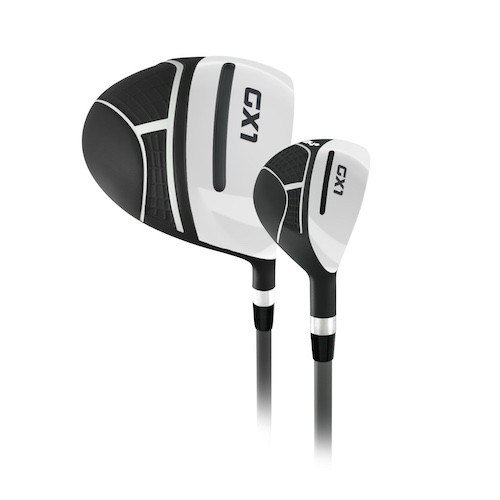 Masters GX1 Gts herr golf halvset, grafit + stand bag, svart/grå/vit