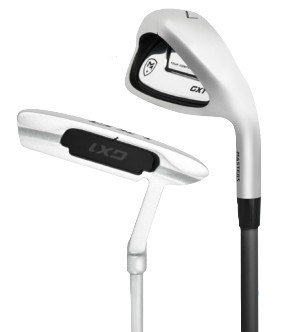 Masters GX1 Gts herr golf halvset, grafit + stand bag, svart/grå/vit