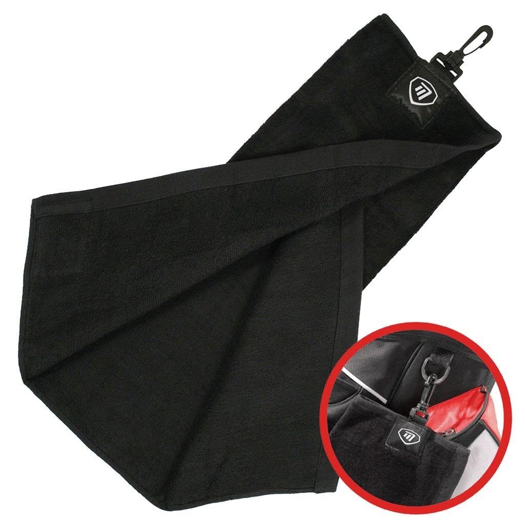 Masters Golf Masters Tri-Fold golfhandduk, svart