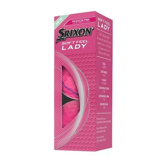 Srixon Soft Feel Lady dam golfbollar, rosa
