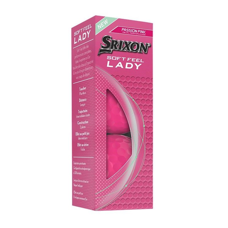 Srixon Soft Feel Lady dam golfbollar, rosa