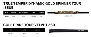 Cleveland RTZ Tour Satin wedge, stål