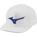 Mizuno Tour Flat Snapback herr golfkeps, vit