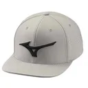 Mizuno Tour Flat Snapback herr golfkeps, grå
