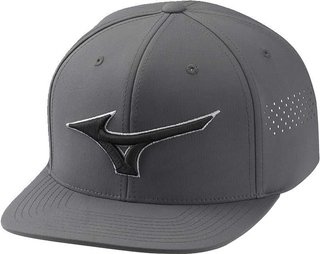 Mizuno Tour Flat Snapback herr golfkeps, dark charcoal