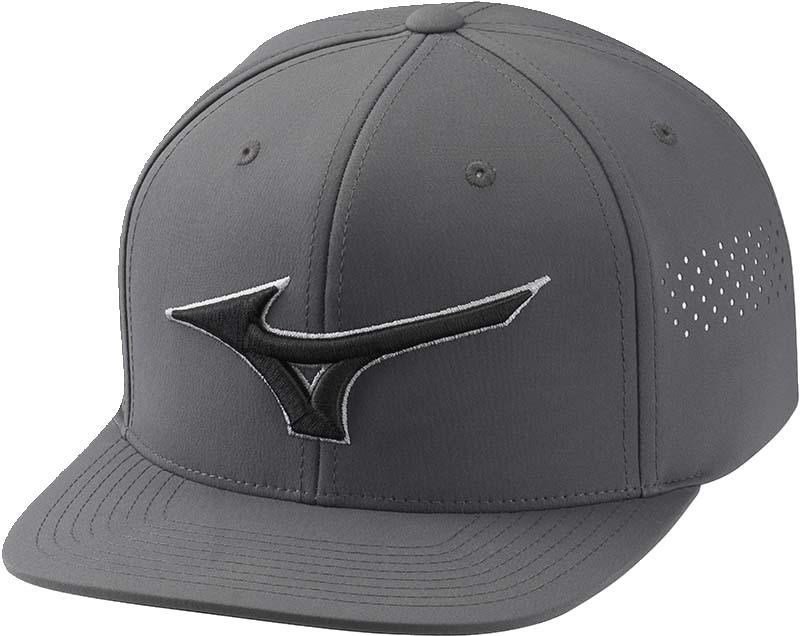 Mizuno Tour Flat Snapback herr golfkeps, dark charcoal