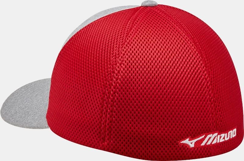 Mizuno Fitted Meshback herr keps, röd/marinblå