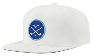 Mizuno Crossed Clubs Snapback golfkeps, vit