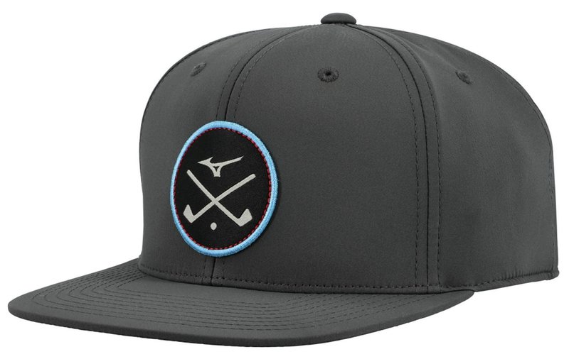 Mizuno Crossed Clubs Snapback golfkeps, charcoal