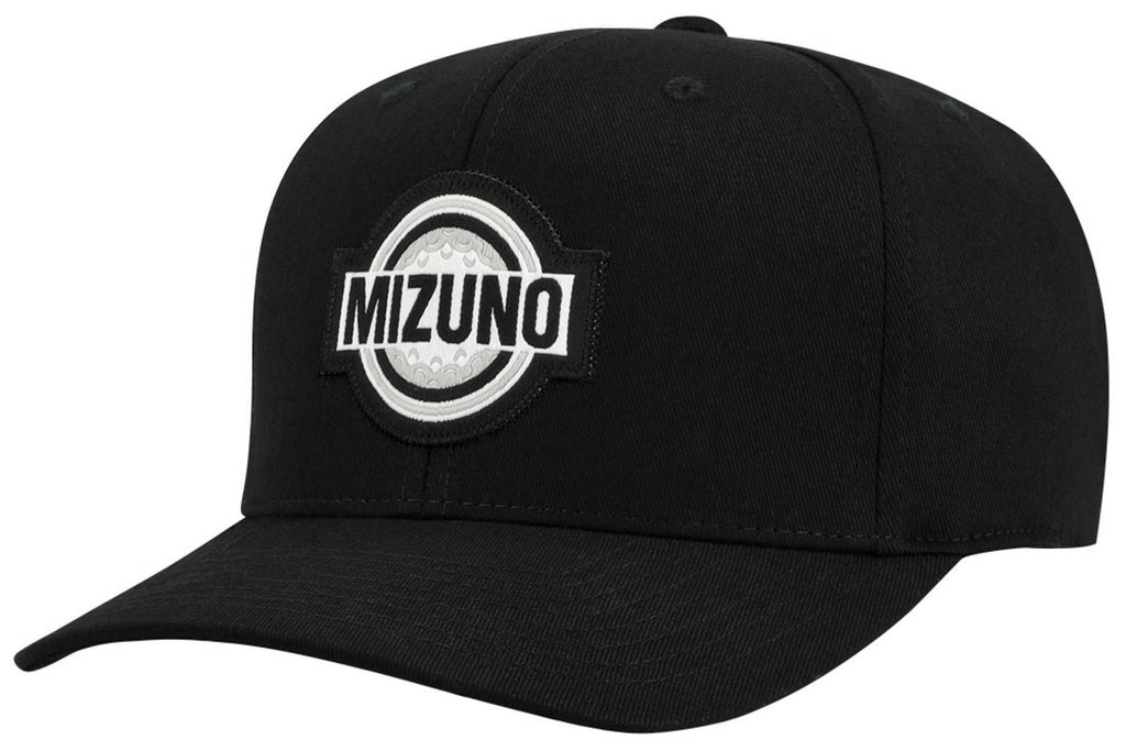 Mizuno Patch Snapback herr golfkeps, svart