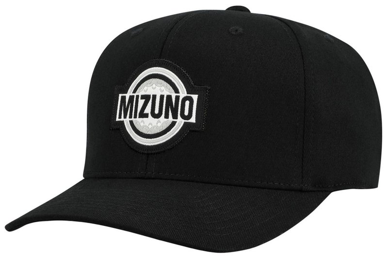 Mizuno Patch Snapback herr golfkeps, svart