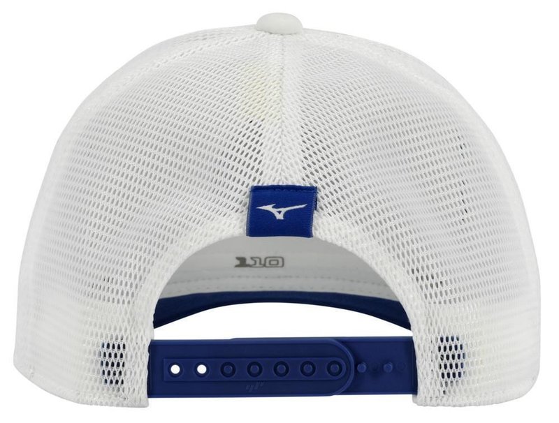 Mizuno Crossed Clubs Meshback herr keps, vit