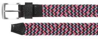 FootJoy Braided unisex bälte, svart/flint/hibiscus