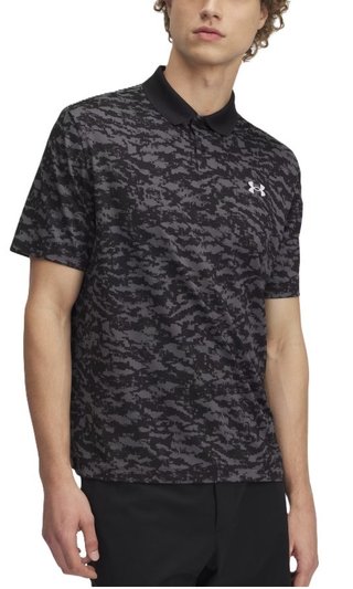 Under Armour Matchplay Printed herr polo, svart