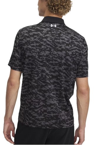 Under Armour Matchplay Printed herr polo, svart