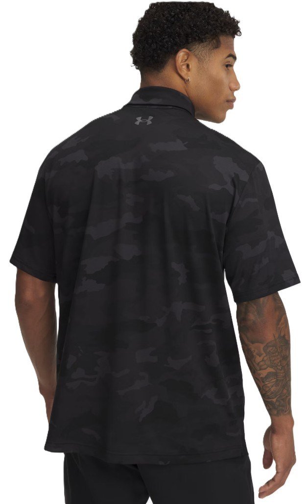 Under Armour Playoff 3.0 Printed herr polo, svart