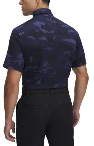 Under Armour Playoff 3.0 Printed herr polo, midnight navy/downpour grey