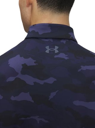 Under Armour Playoff 3.0 Printed herr polo, midnight navy/downpour grey