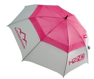 Sun Mountain H2NO 30SPF paraply 68", het rosa/kadet