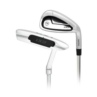 Masters GX1 Gts herr golf set, stål, + stand bag, svart/grå/vit