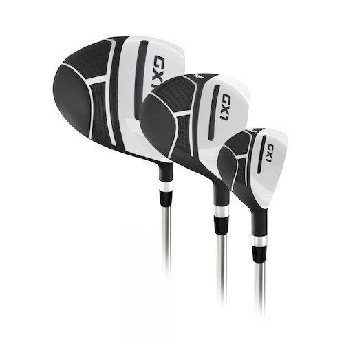 Masters GX1 Gts herr golf set, stål, + stand bag, svart/grå/vit
