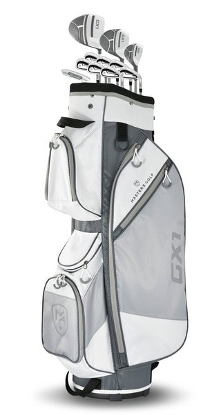 Masters GX1 dam golfset, grafit + cart bag