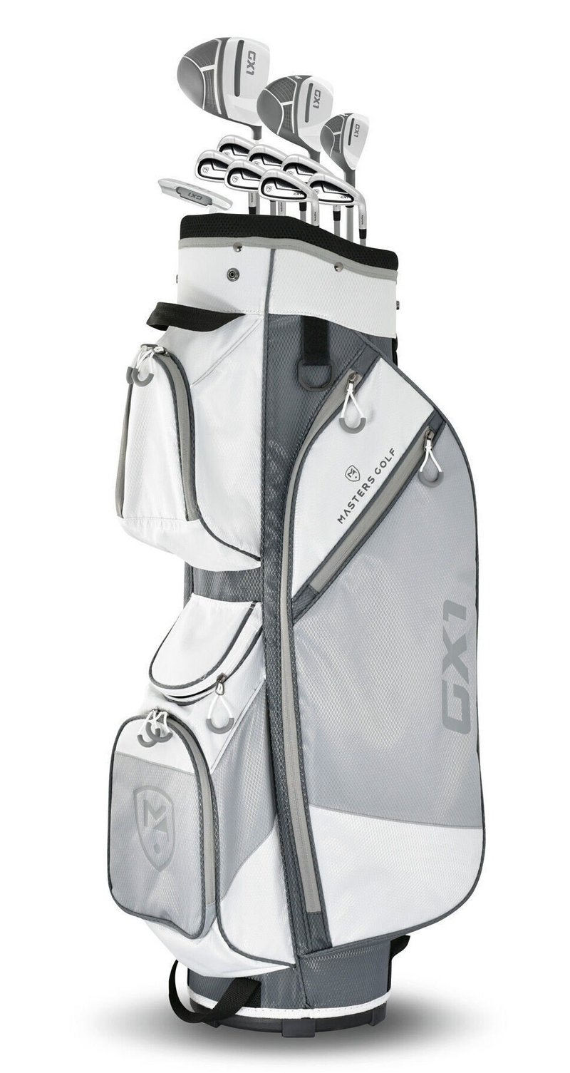 Masters GX1 dam golfset, grafit + cart bag